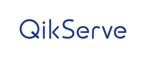 QikServe Blue Logo Print