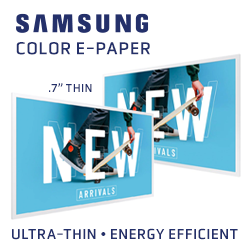 Samsung e-paper ad